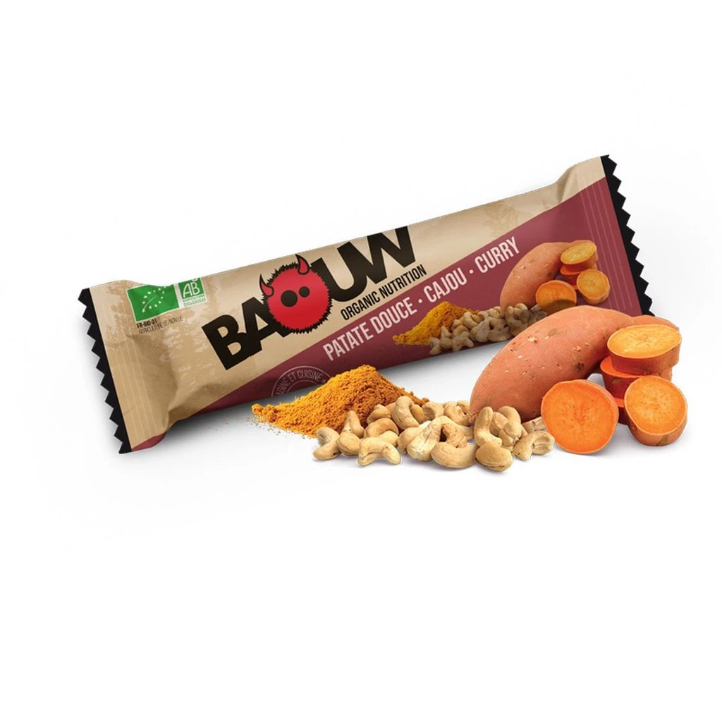 Baouw Barre Bio Patate Douce - Cajou - Curry 1 Baouw Barre Bio Patate Douce - Cajou - Curry
