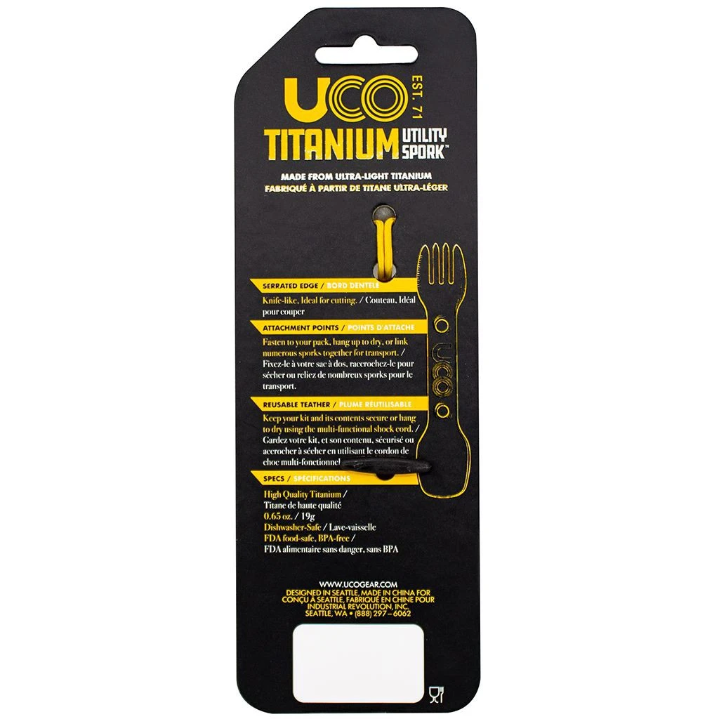 Couvert UCO Titanium Utility Spork 4 Couvert UCO Titanium Utility Spork – Image 4