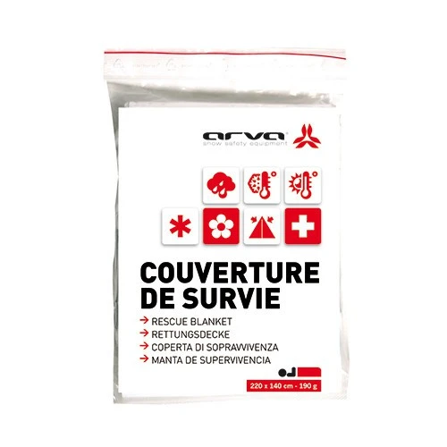 Couverture De Survie Réutilisable Arva - 190 Gr 1 Couverture De Survie Réutilisable Arva - 190 Gr