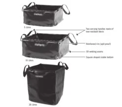 Cuvette Pliable Ortlieb 10 L -Exped Soldes Magasin evier a eau ortlieb floding bowl 1