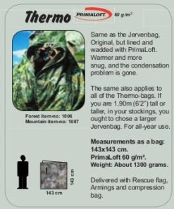 Jerven Fjellduken Thermo -Exped Soldes Magasin fjellduken jerven thermo