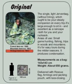 Jerven Fjellduken Original -Exped Soldes Magasin jervenbag original