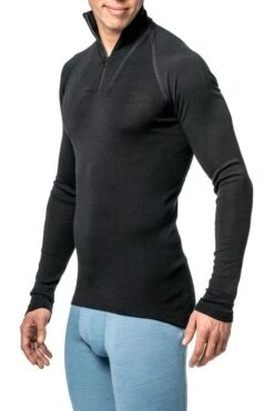 Woolpower Zip Turtleneck Lite -Exped Soldes Magasin sous vetement laine merinos woolpower zip turtleneck lite