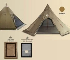 Luxe Outdoor Megahorn XL 9 Luxe Outdoor Megahorn XL -Exped Soldes Magasin tipi luxe outdoor megahorn xl 05