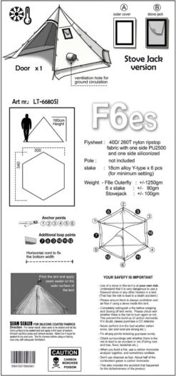 Luxe Outdoor Winter Shelter F6es 7 Luxe Outdoor Winter Shelter F6es -Exped Soldes Magasin tipi luxe outdoor shelter f6e 05